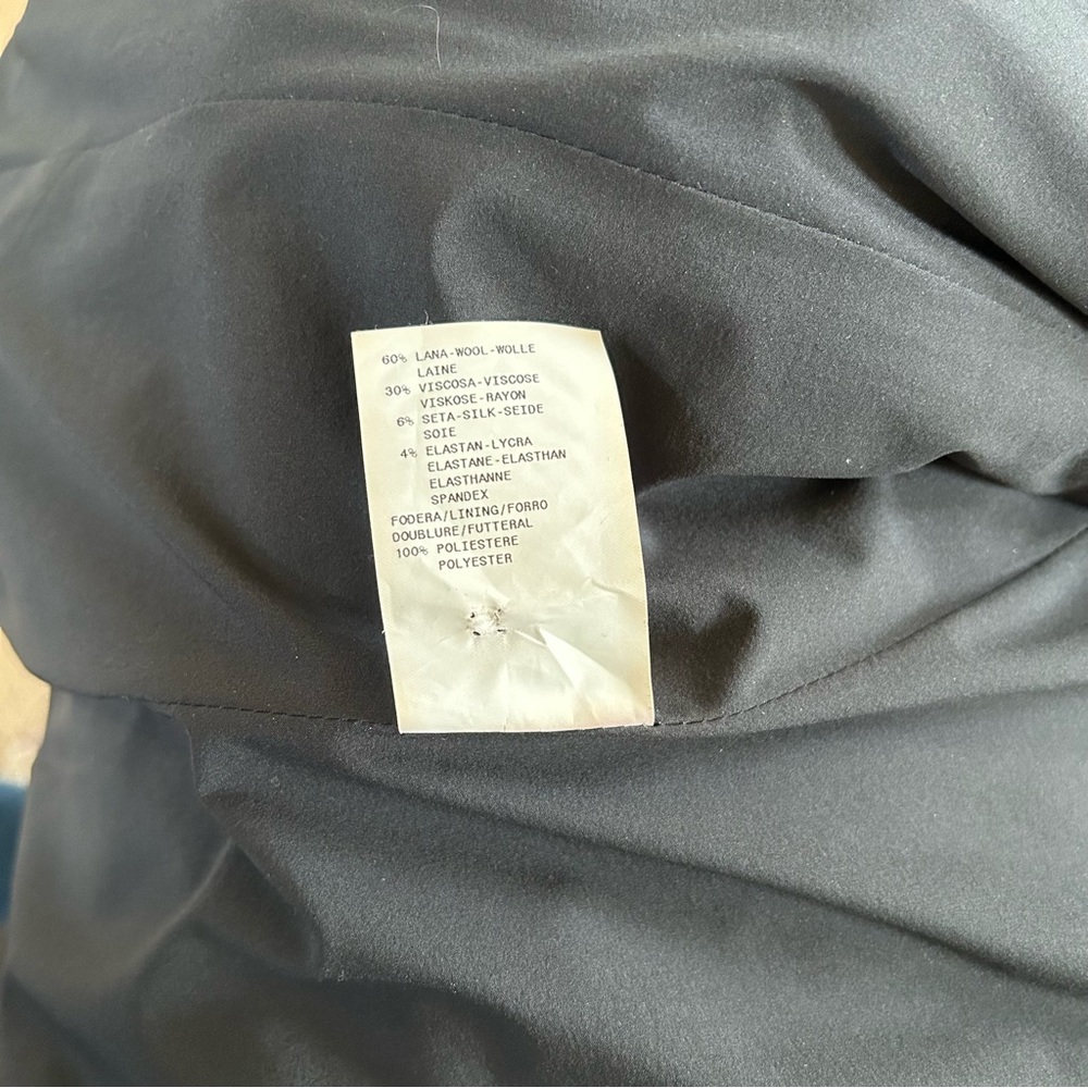 Armani Collezioni Black One Button Blazer Sz.6 - Picture 7 of 8